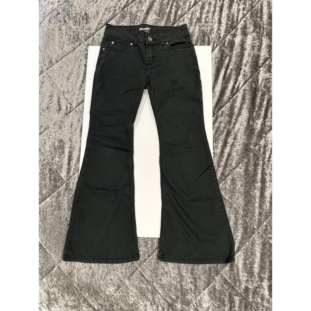 Wrangler Flare Leg Pants Size 1x27 Black